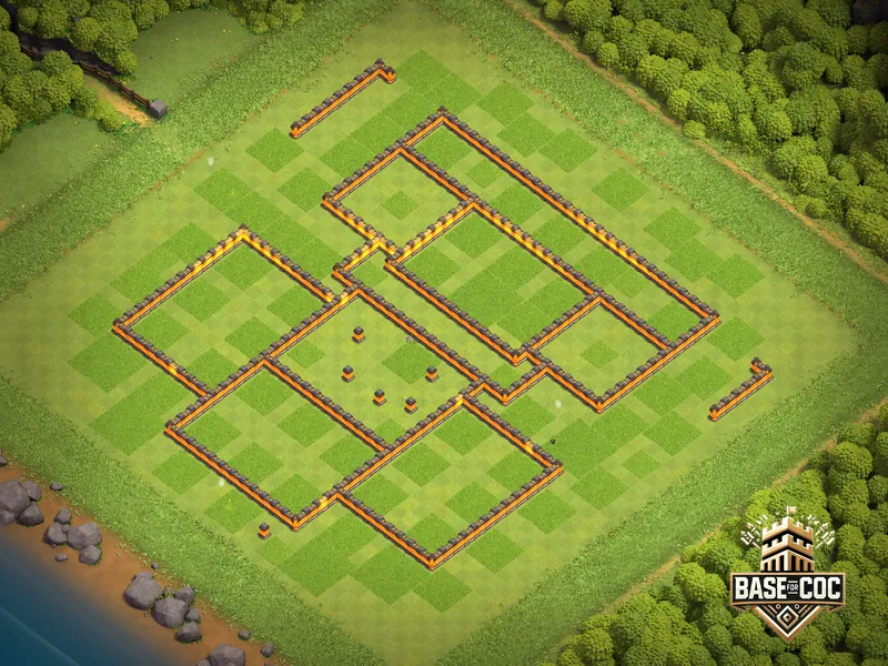 Town Hall 10 Trophy Base wall view