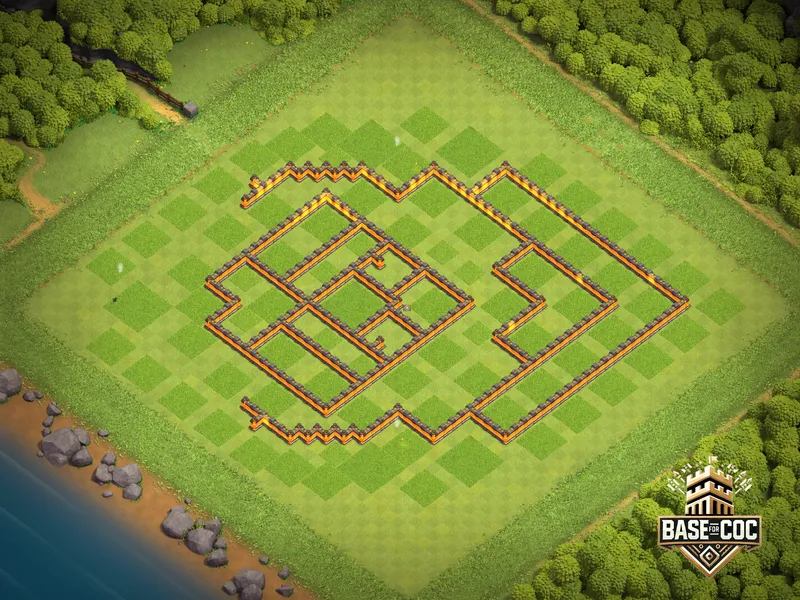 Town Hall 10 Trophy Base wall view