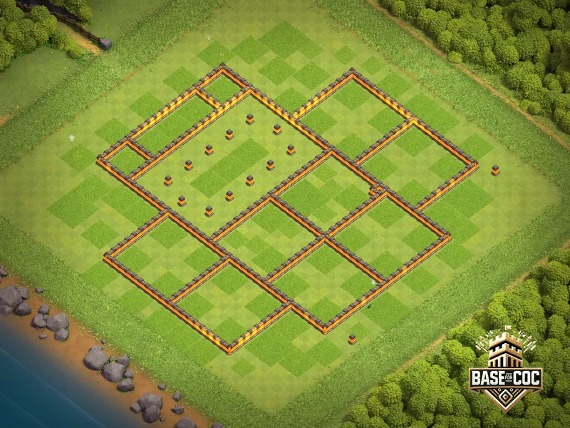 Town Hall 10 Trophy Base wall view