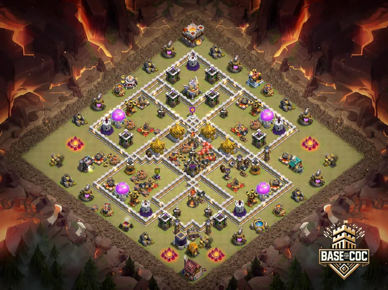 Corner Fortress trap view