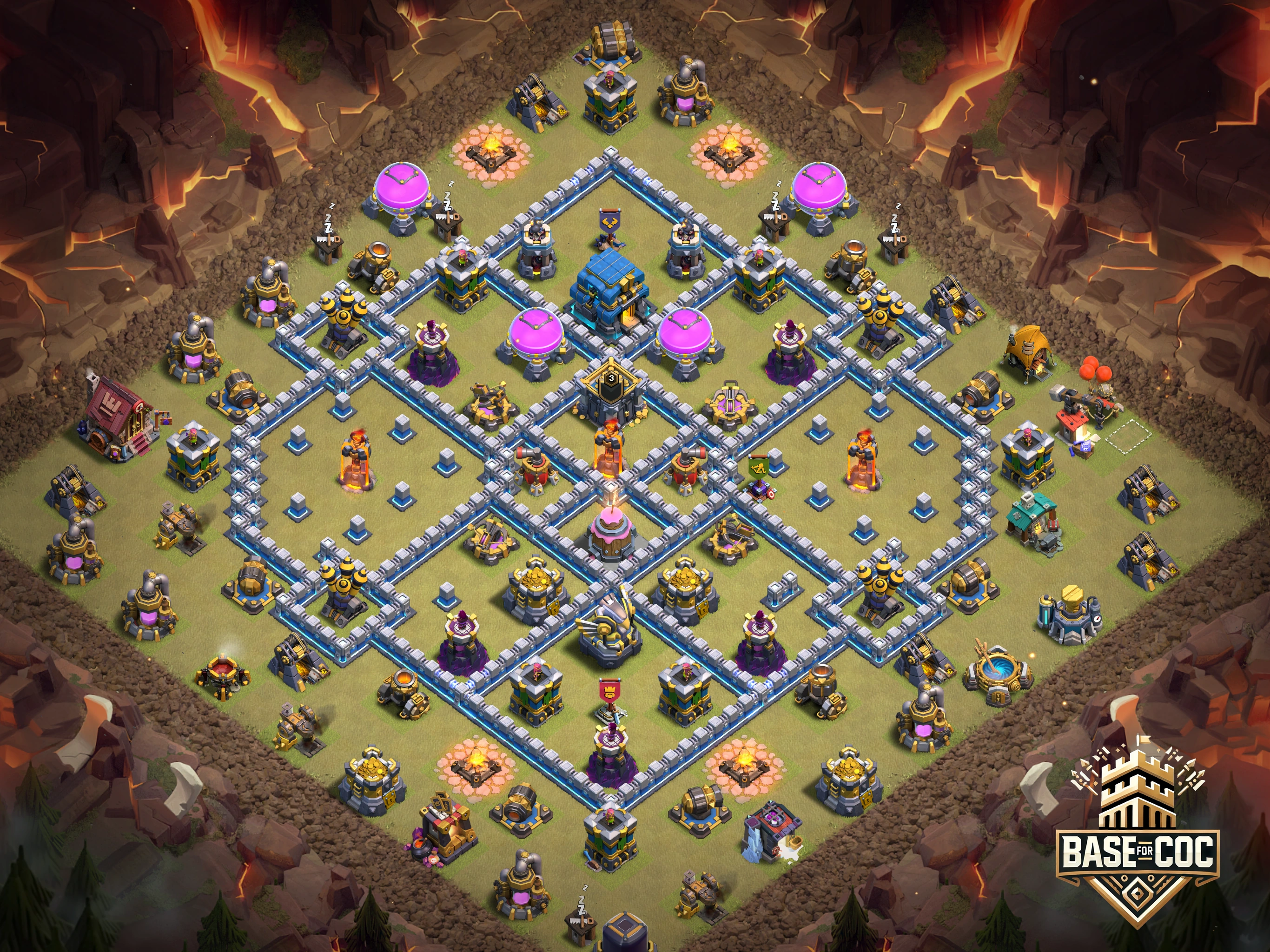 Crafted Defense Anti 3 Star Base