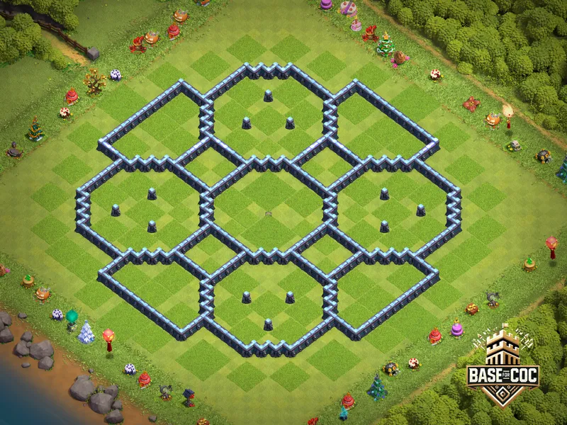 Old School Farm Ring wall view