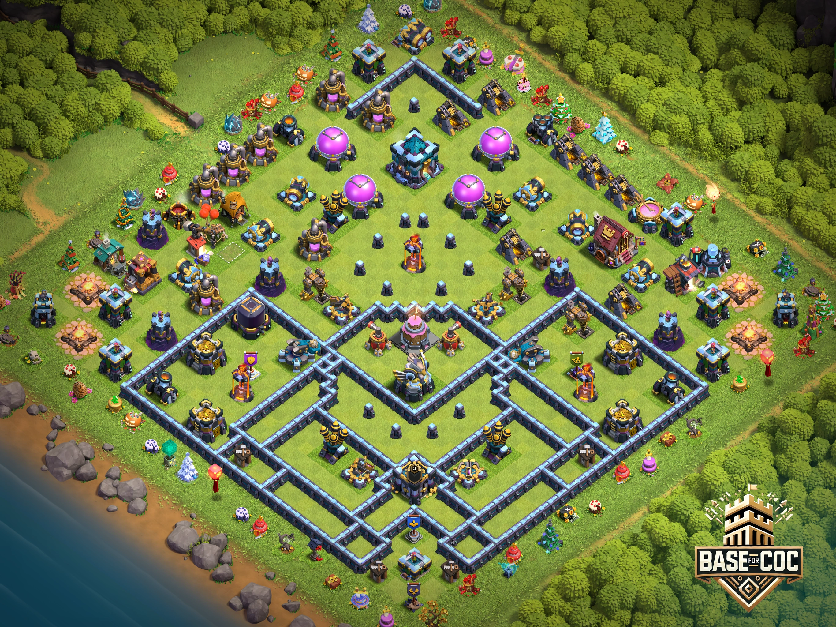 Anti Air Trap Layout (TH13)