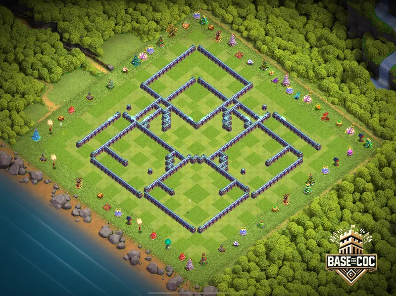 Dark Elixir Stronghold wall view