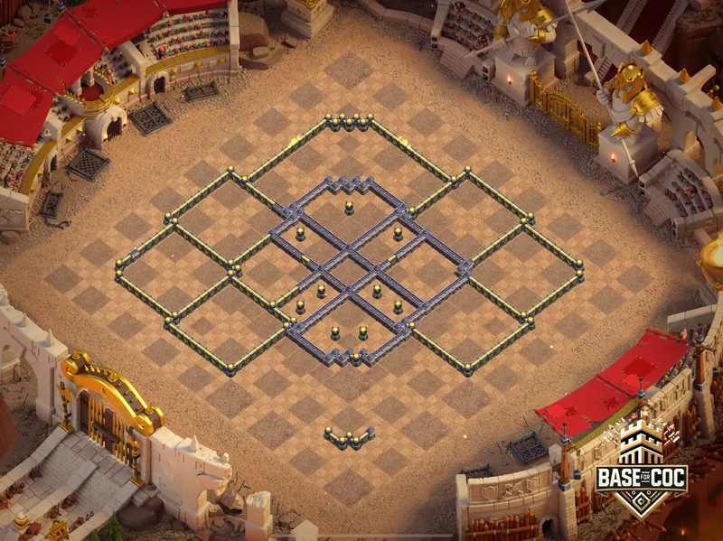 TH18 Anti-3 War Base by Spijker wall view