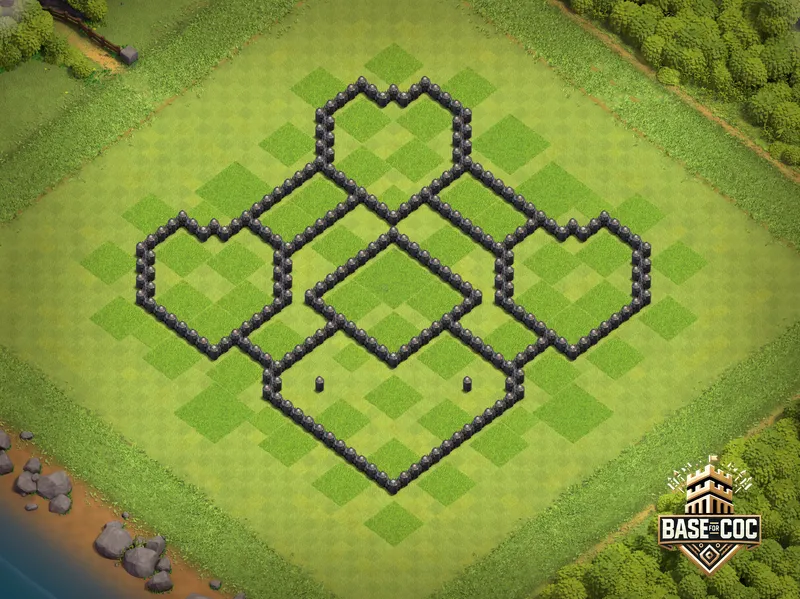 Heart Split Farm wall view